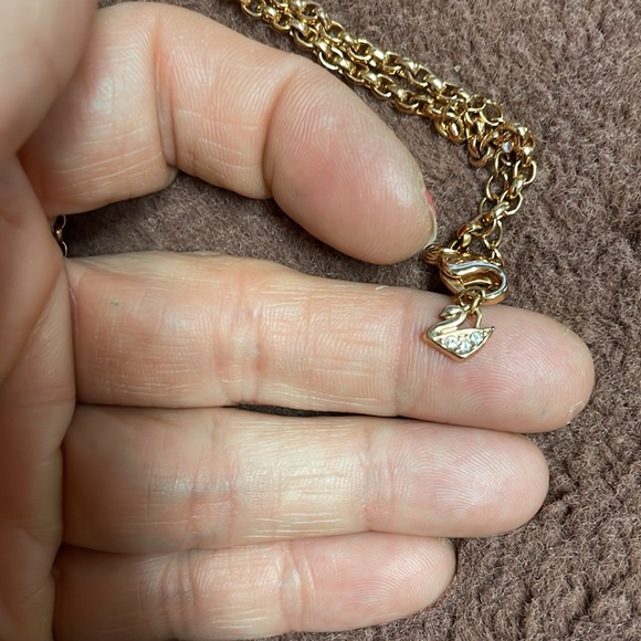 Swarovski rose gold diamond pendant necklace - Picture 5 of 10